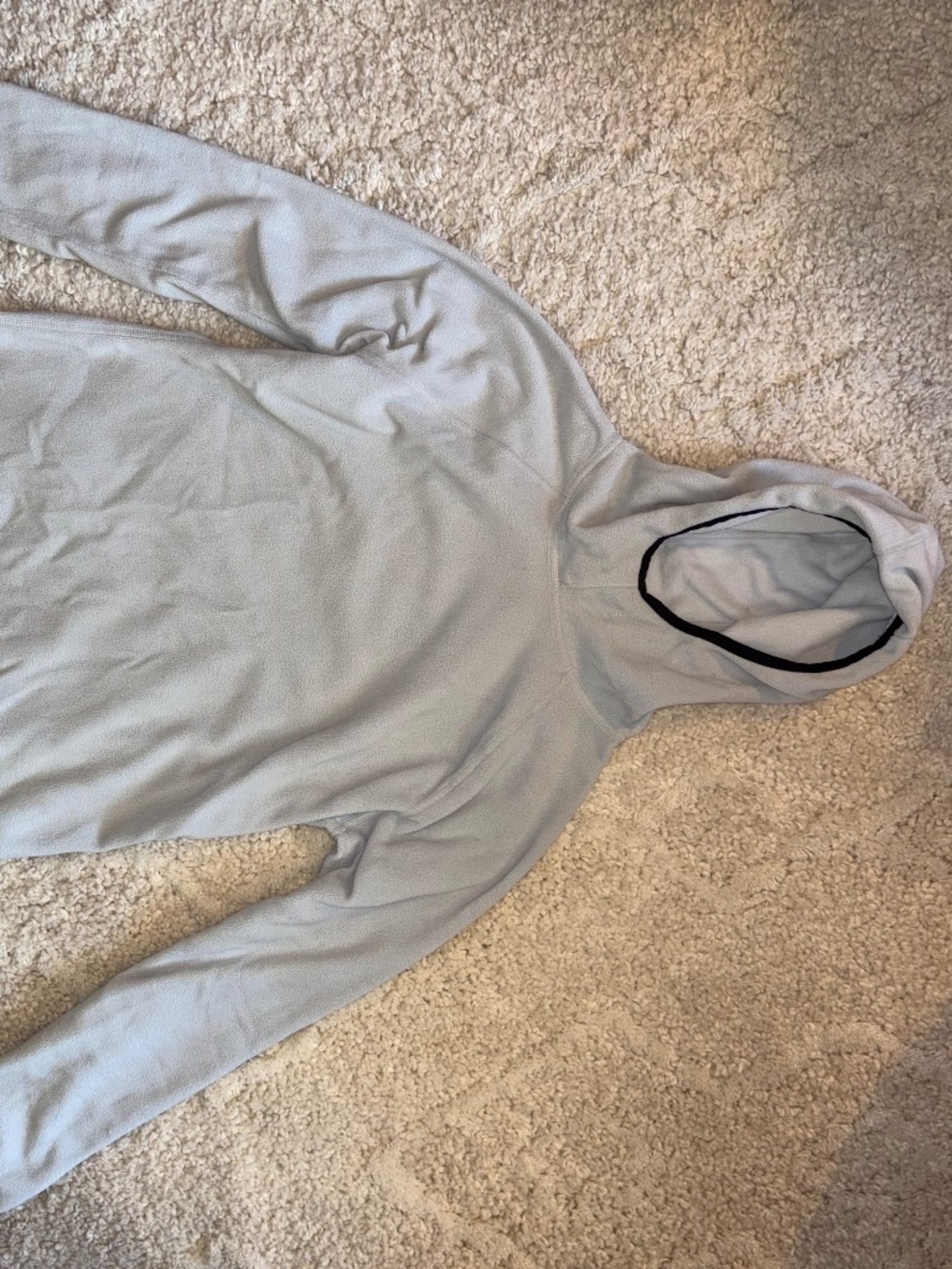 Light Blue GapFit Pullover with Hood & Thumb-holes, size Small